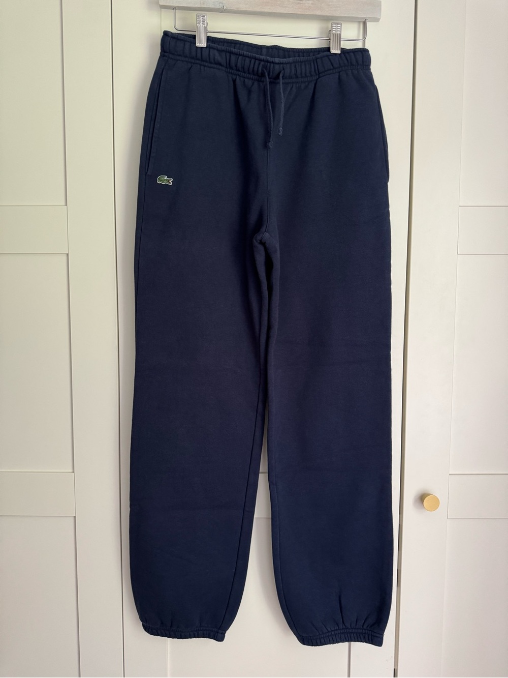 Lacoste Sport Boys Navy Fleece Jogger Sweatpants Size 16 Youth Comfy Classic